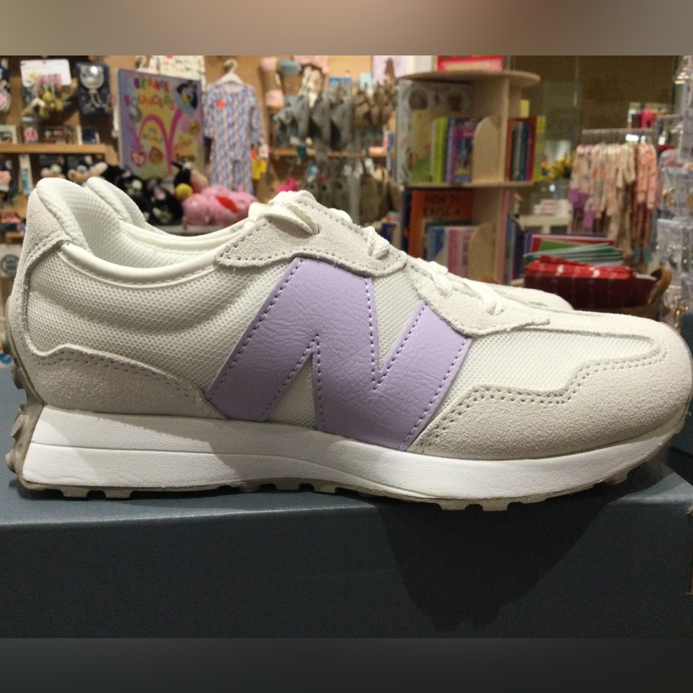 Big Kids New Balance 327 Purple/White Multiple Sizes